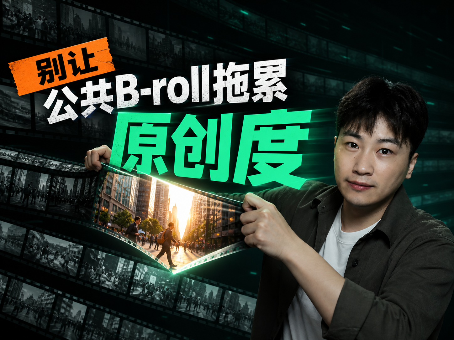 公共B-roll怕重复？改用AI生成视频封面