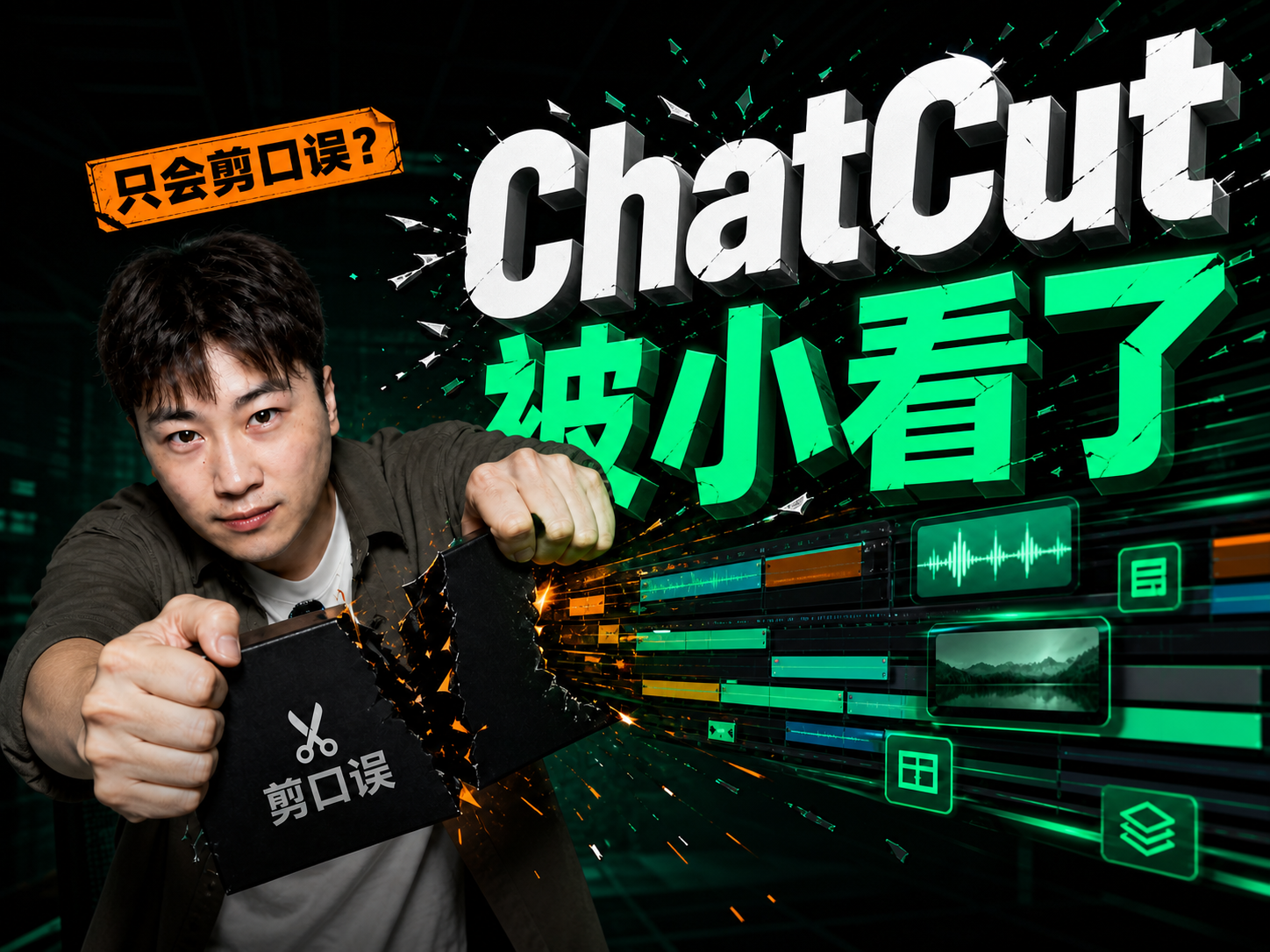 ChatCut更适合知识类口播视频封面